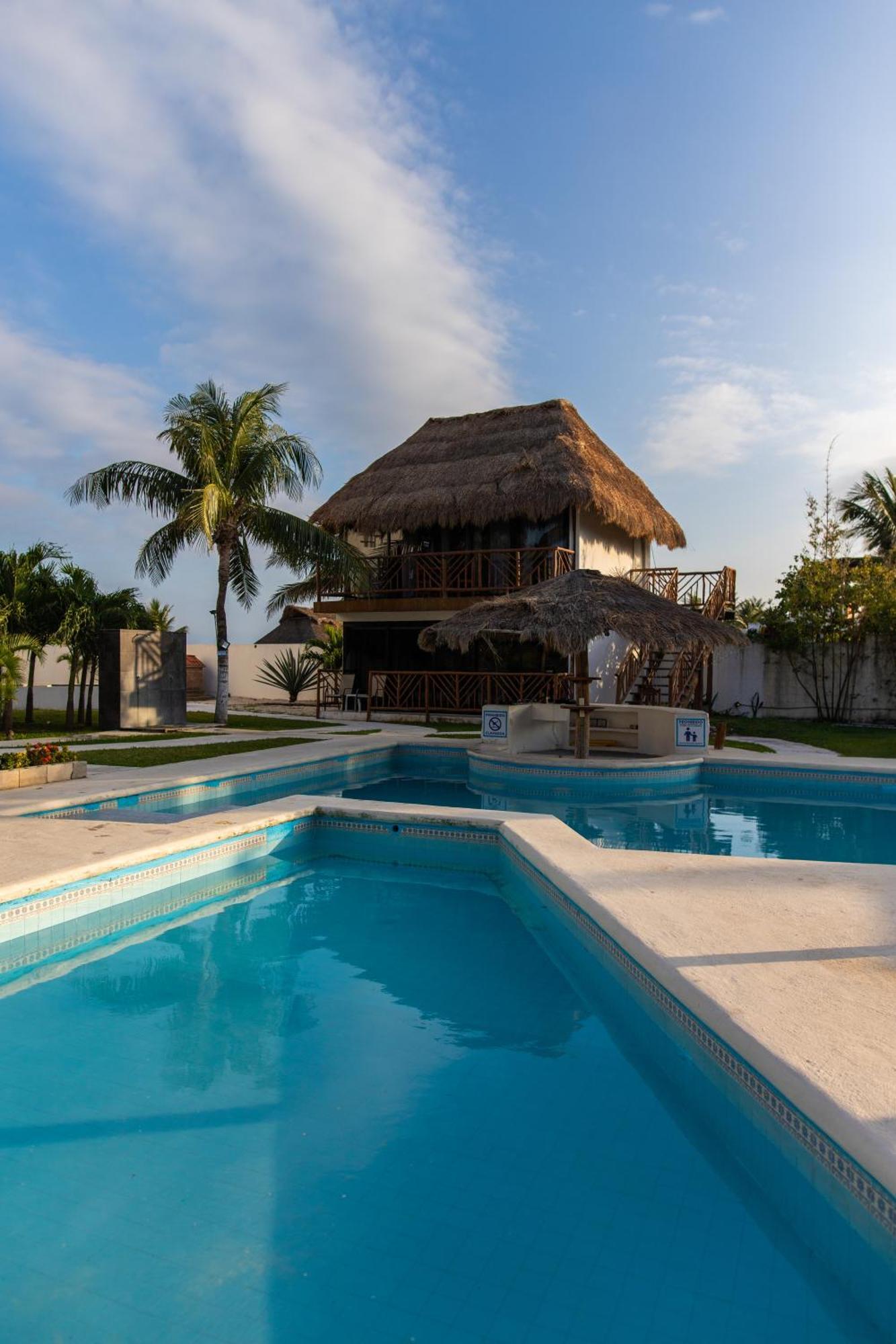 Kabanas & Beach Club Ojo De Agua Puerto Morelos Eksteriør billede
